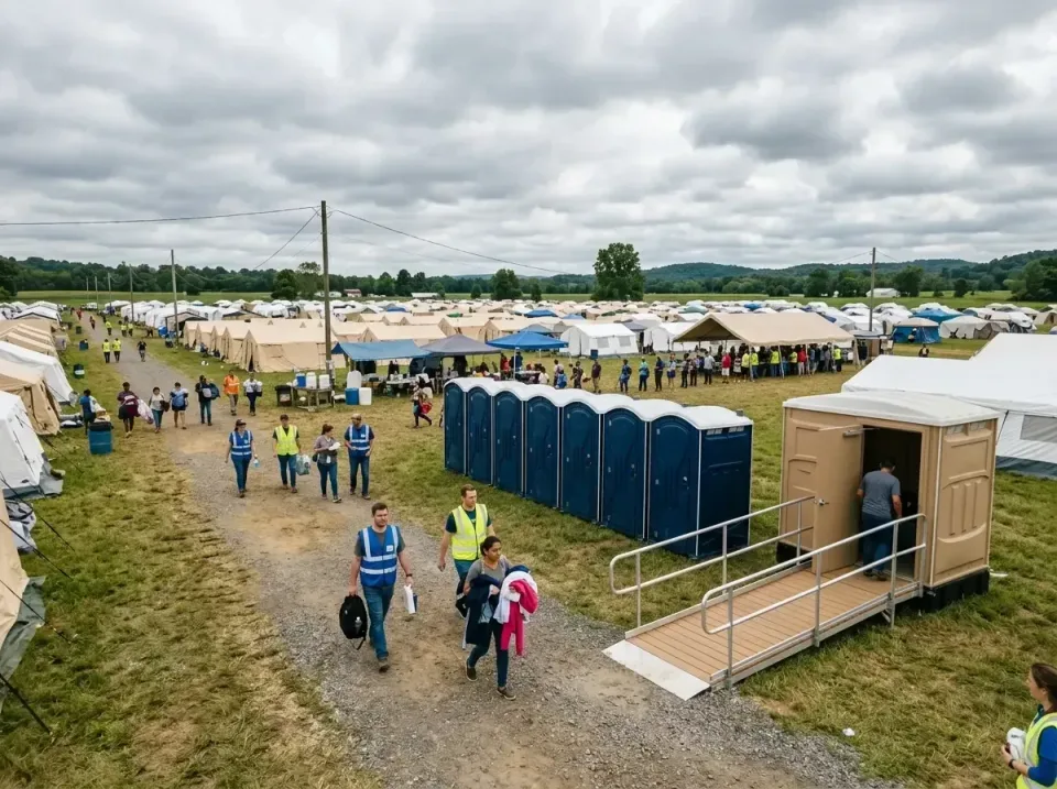 disaster-relief-camp-restrooms-010 — frequently asked questions, Dumpster & Portable Bathrooms Rental in Wheatland, WY